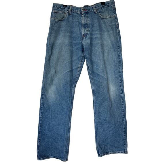 Tommy Jeans🌿Men’s Relaxed Fit Blue Denim Jeans Size 36x32 90s Y2K Jeans - Picture 10 of 10